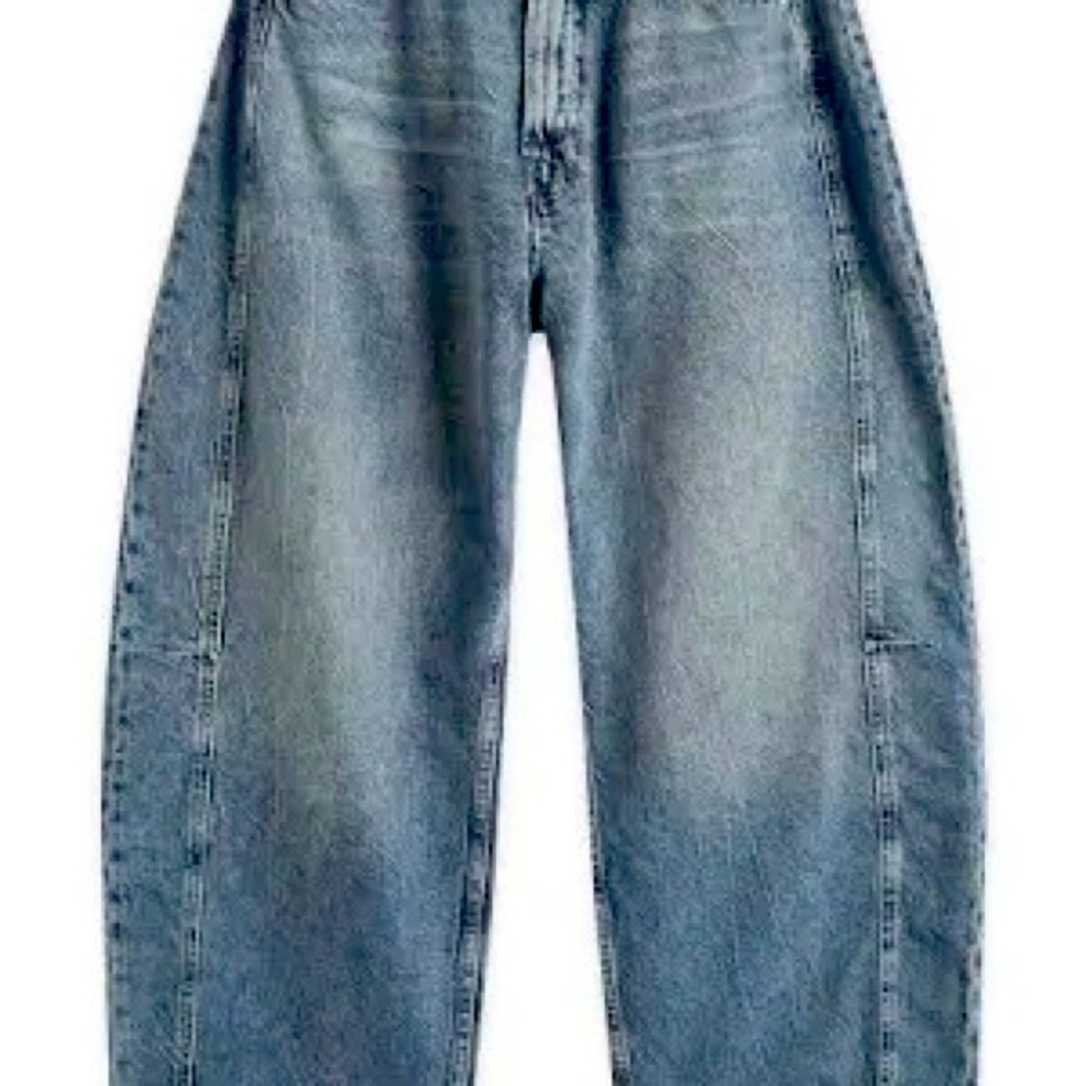 NWT. Good American Good Extreme Barrel Indigo Jeans Size 6 - Picture 5 of 14